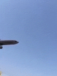 Гифка Крушение самолёта