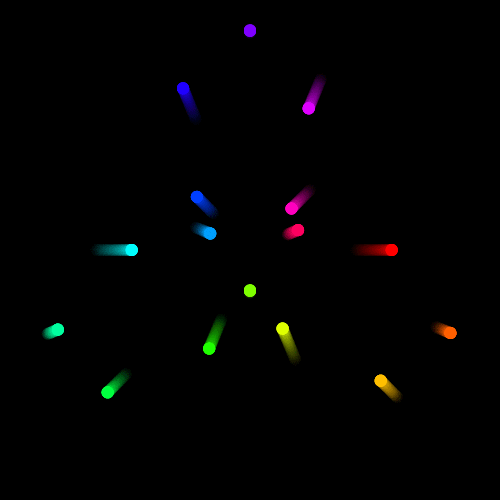 Гифка Разноцветные точки