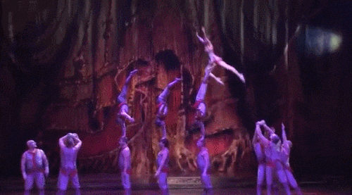 Гифка Акробатический балет