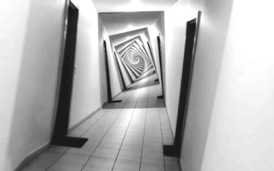 Гифка Гипнотический коридор