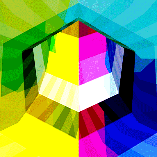 Гифка Цветной тоннель