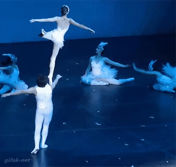 Гифка Баланс на балете