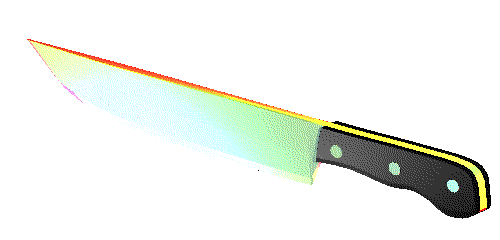 Гифка Радужный нож