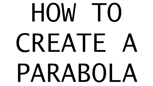 Гифка Как нарисовать параболу