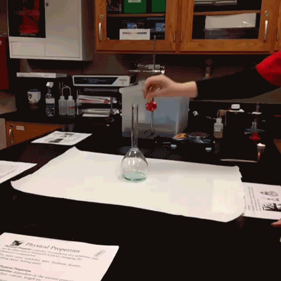 Гифка Химический эксперимент