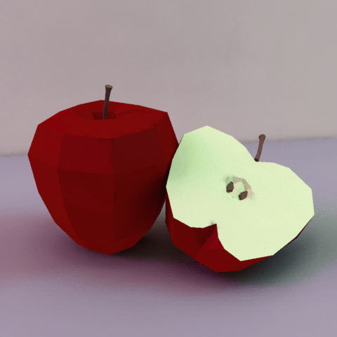 Гифка Виртуальное яблоко