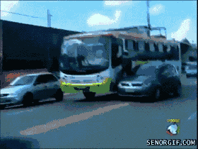 Гифка Разборки с водителем автобуса