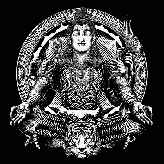 Гифка Индийский бог Шива