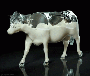Гифка Молочная корова