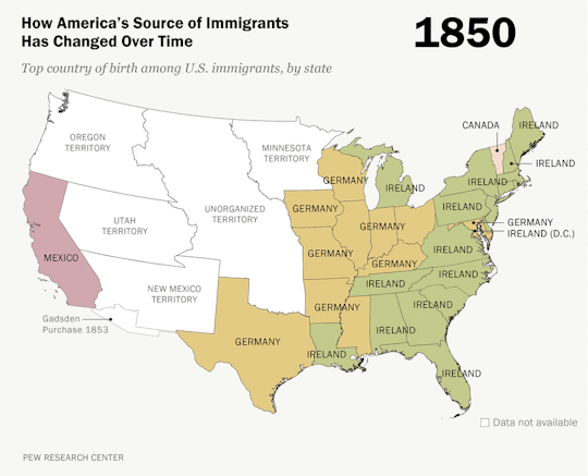 Гифка Изменения структуры эмигрантов в США