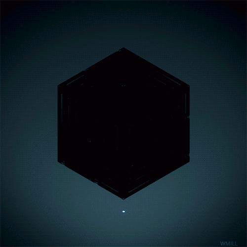 Гифка Раскрывающийся куб