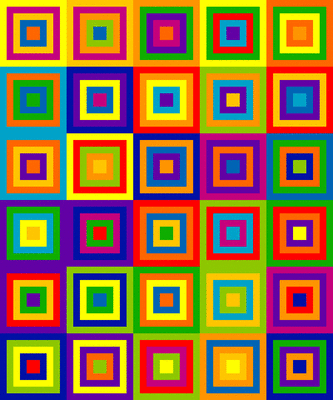 Гифка Цветные квадраты