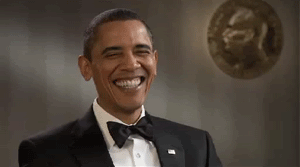 Гифка Обама смеется