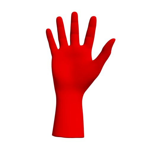 Гифка Красная рука