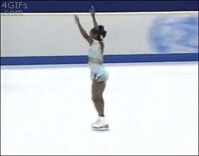Гифка Сальто на коньках