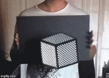 Гифка Иллюзорный куб