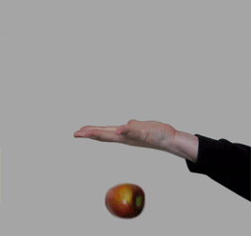 Гифка Бесконечное падение яблока